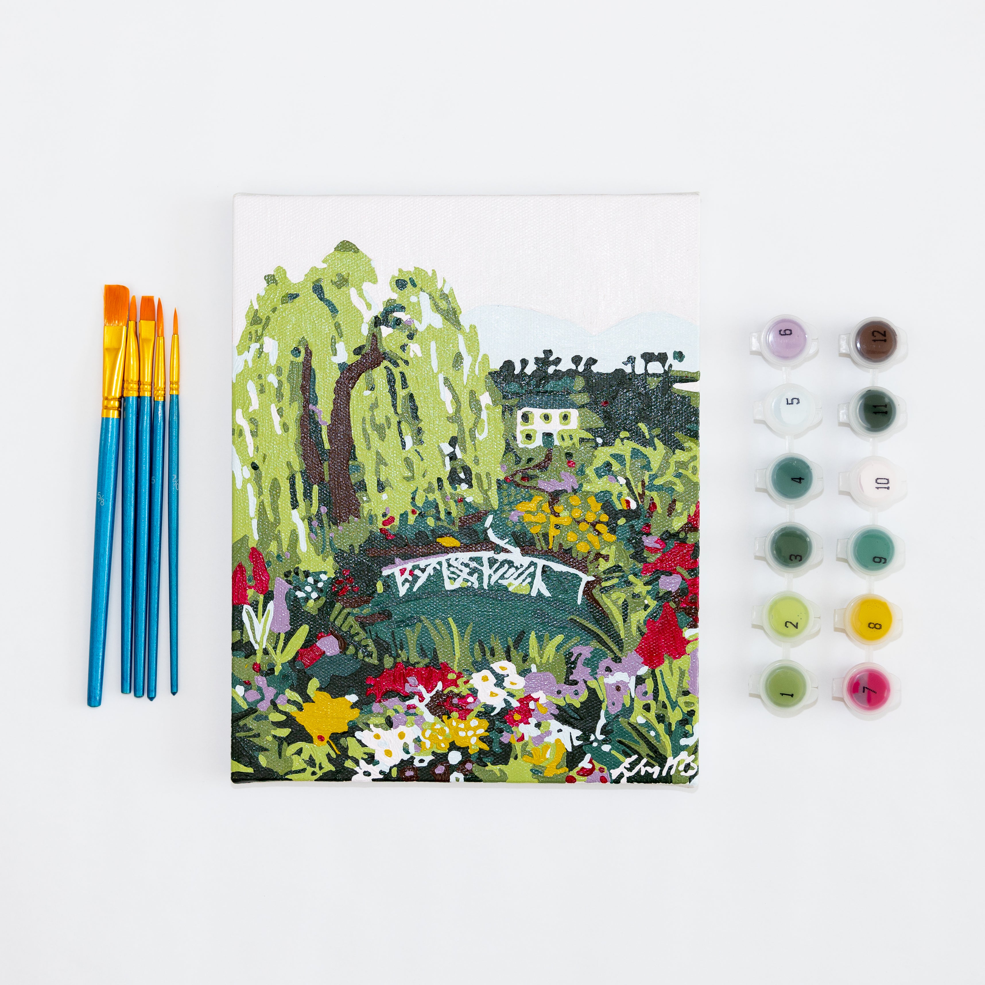 Spring Garden by Hebe Studio Paint by Numbers Framed Mini Paint