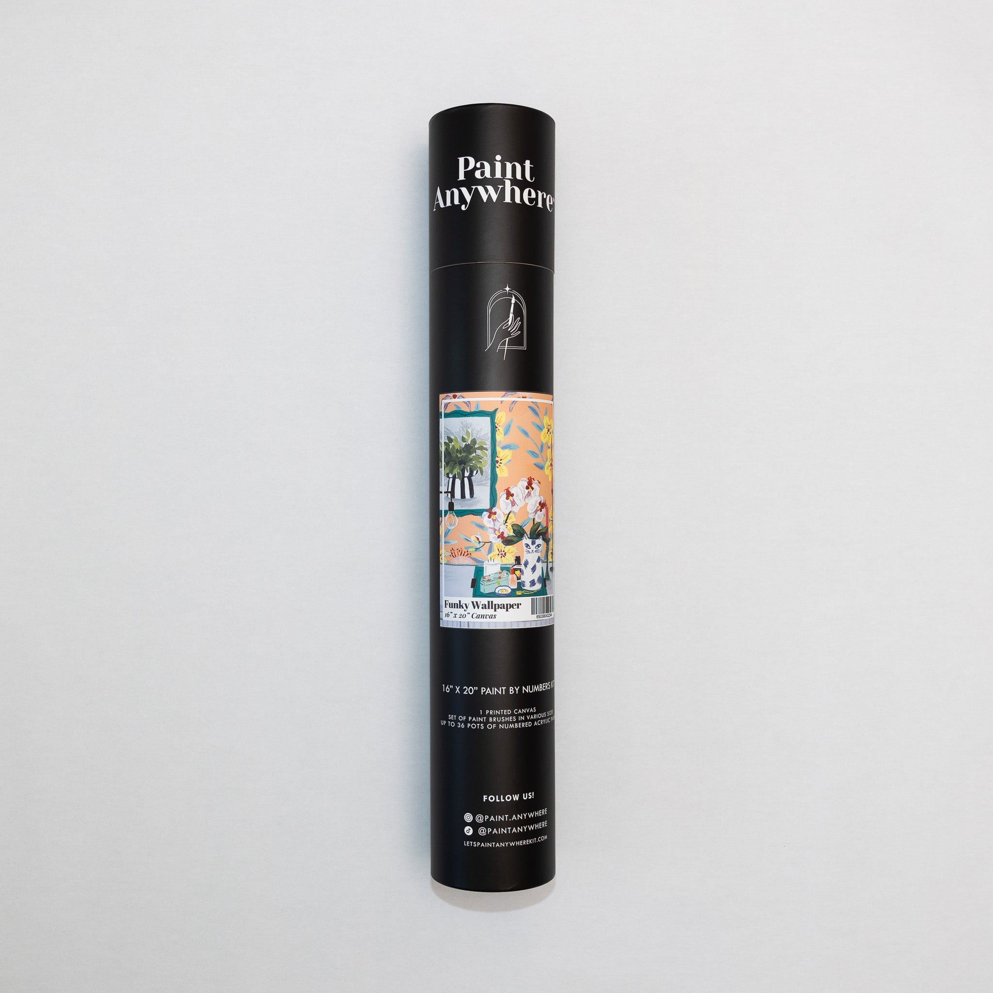 Funky Wallpaper Floral Still Life by Sarah Gesek Paint by Numbers Deluxe