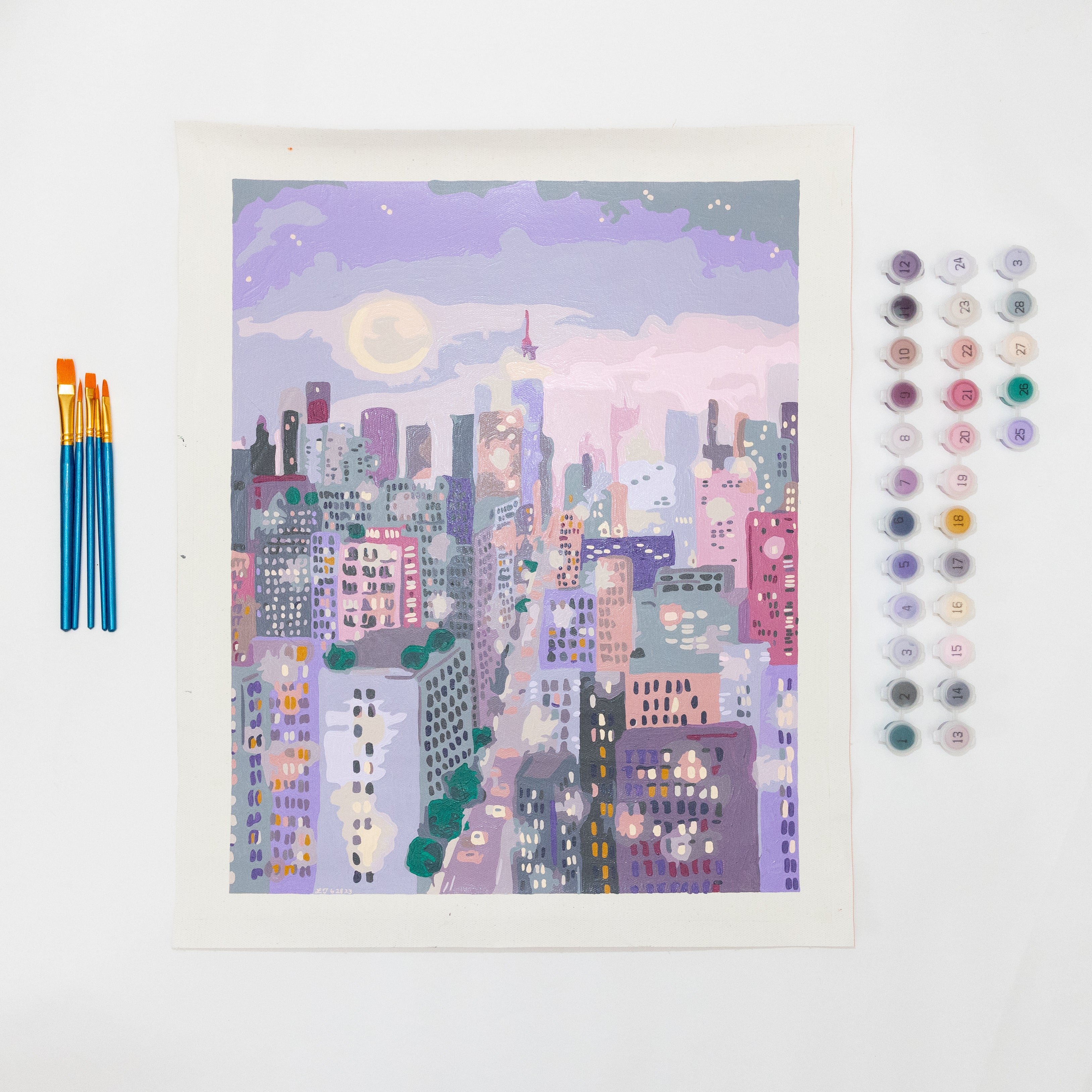 Cityscape by Joy Laforme Paint by Numbers Deluxe