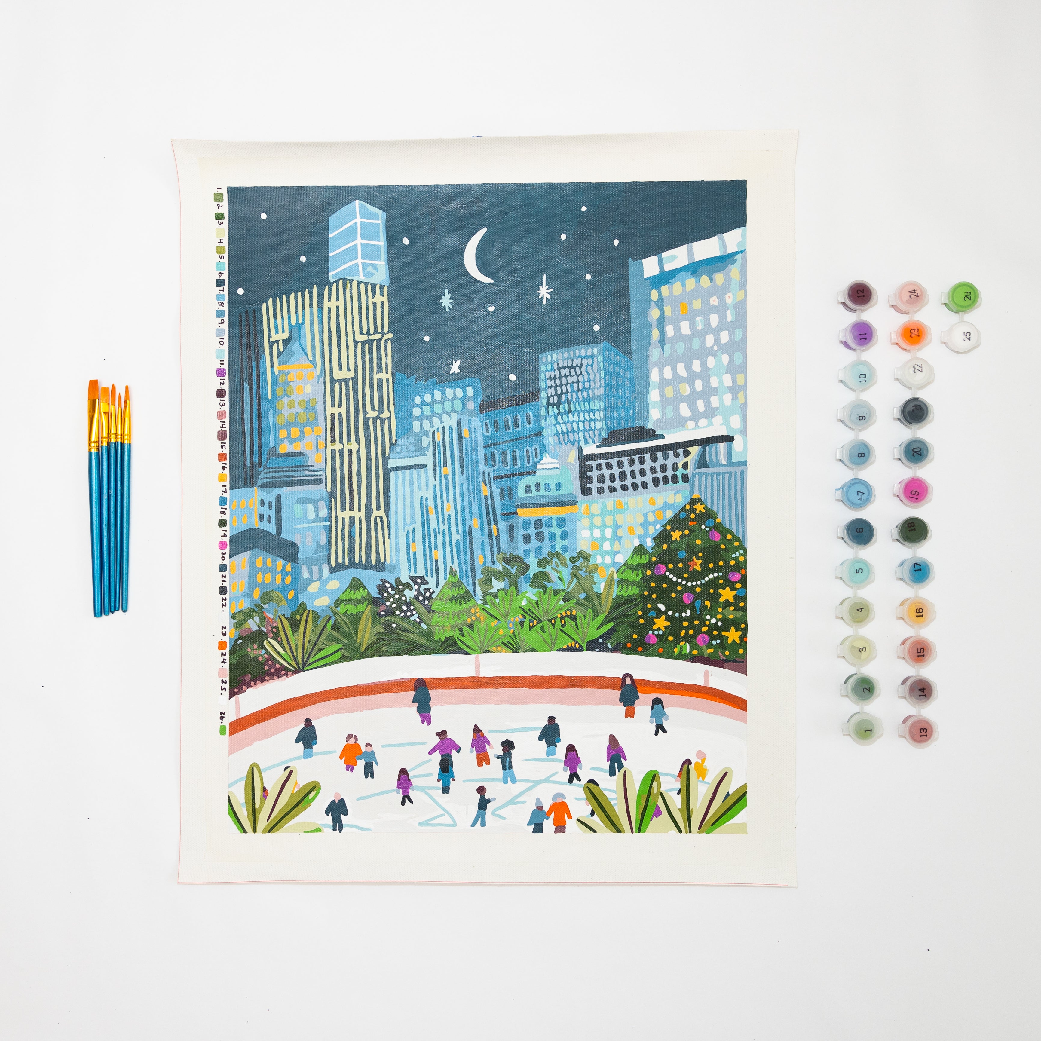 New York Christmas by Hebe Studio Paint by Numbers Deluxe