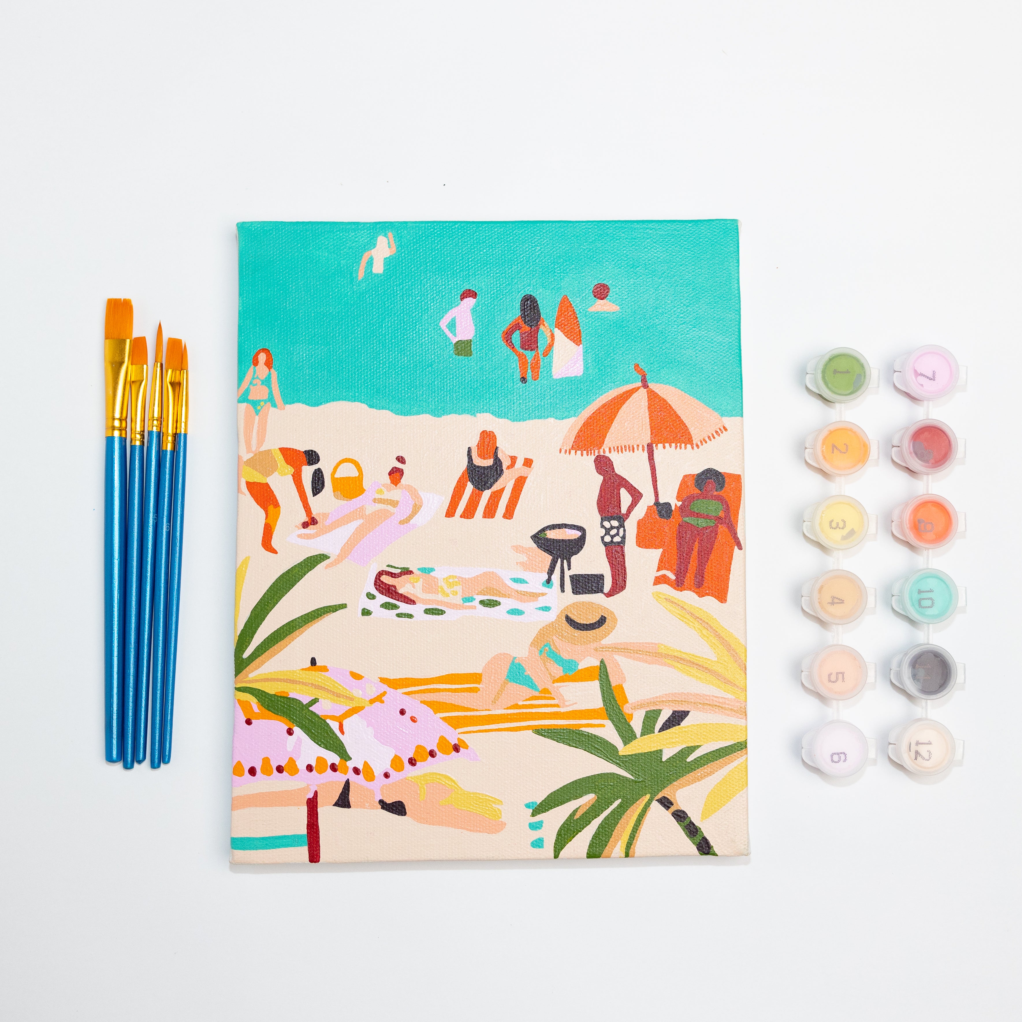 Garden by the Beach Paint By Numbers Kit — Lil Paint Shop