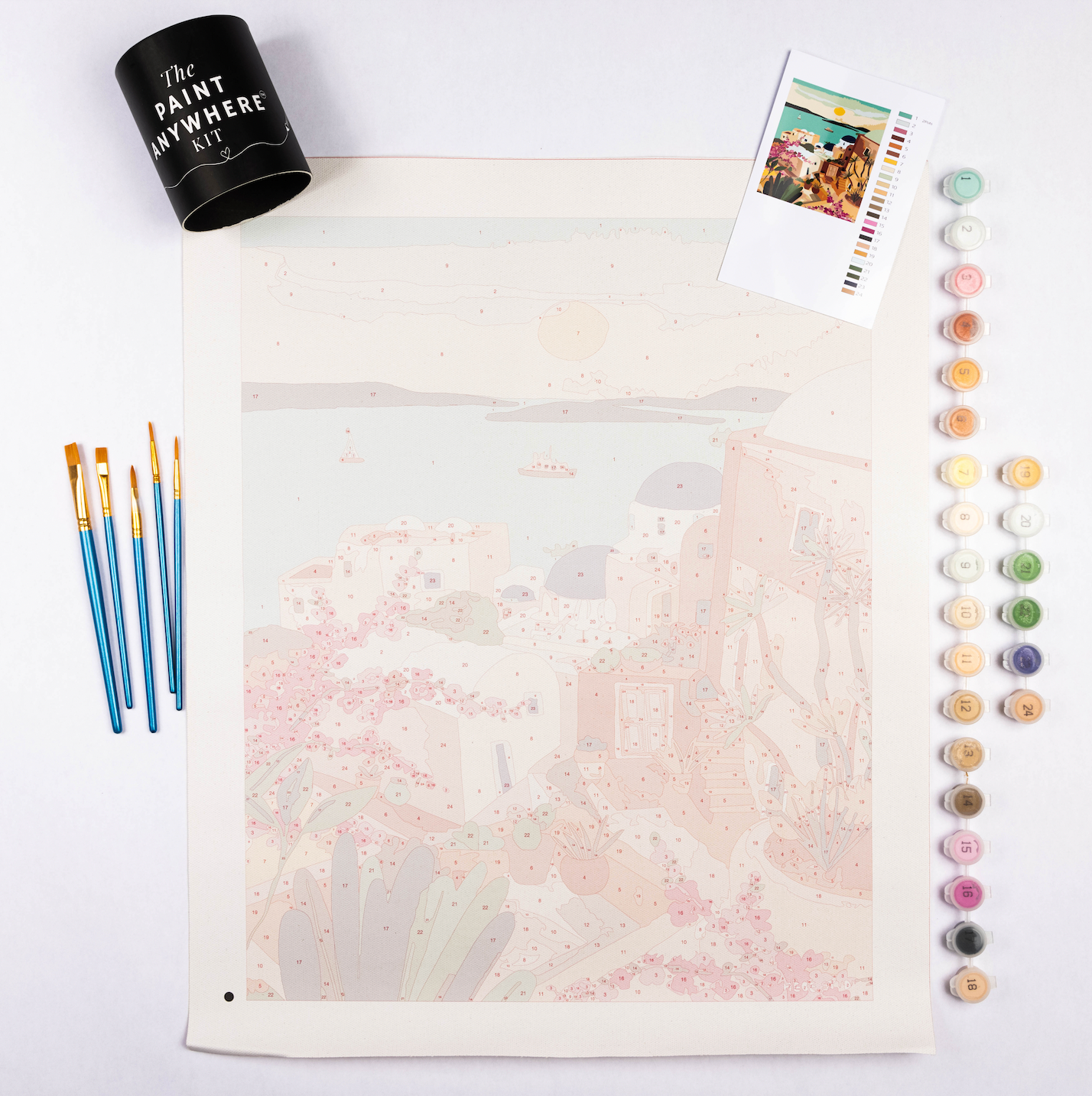 Dreamy Santorini by Hebe Studio Paint by Numbers Deluxe