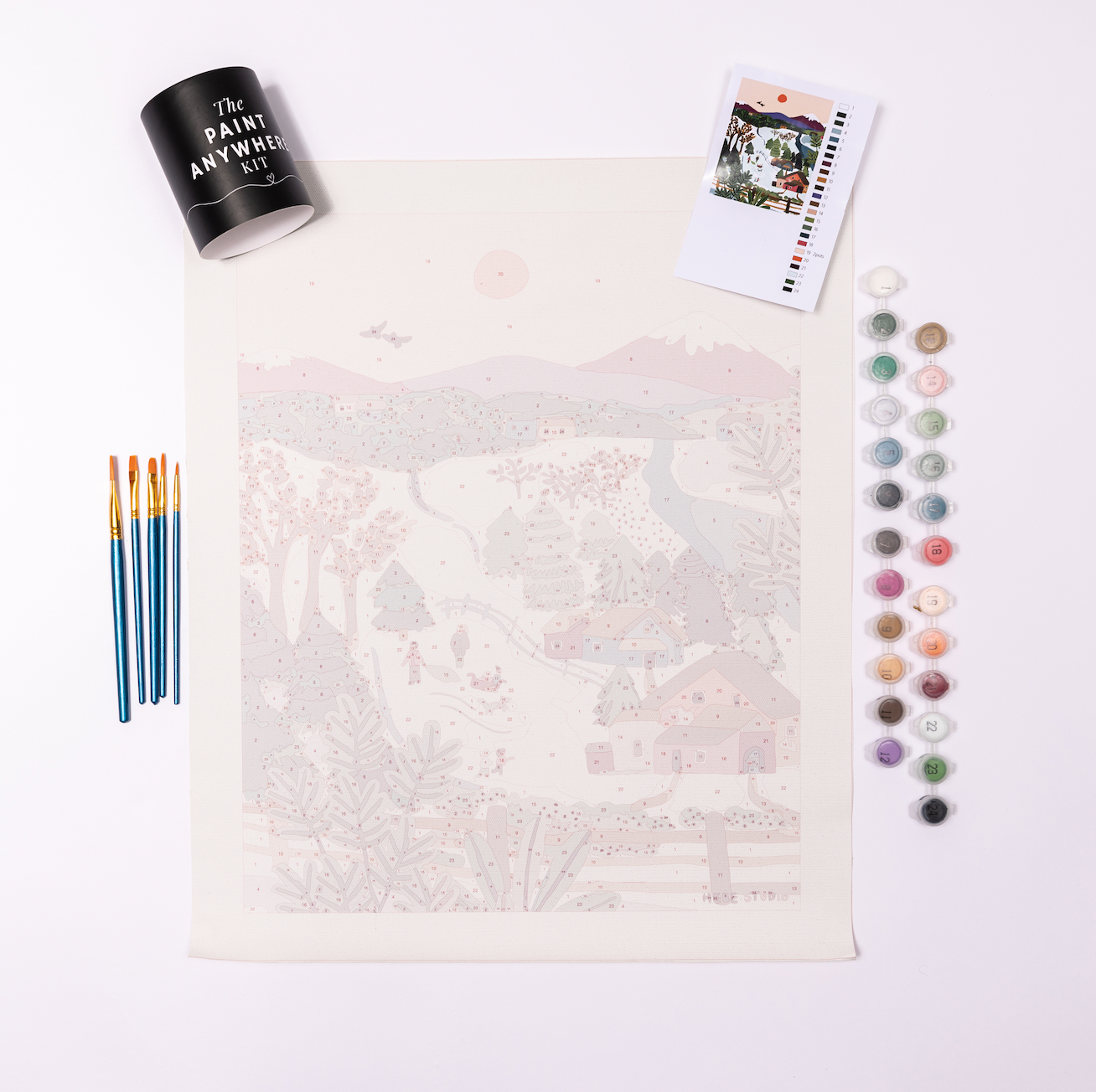 Winter Wonderland Snowscene by Hebe Studio Paint by Numbers Deluxe