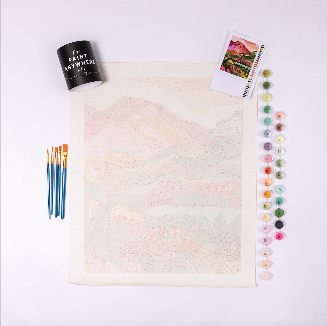 Rainbow Mountain by Hebe Studio Paint by Numbers Deluxe