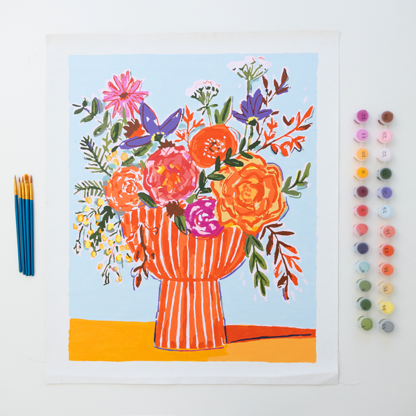 Bright Wildflower Bouquet by Lindsay Brackeen Paint by Numbers Deluxe