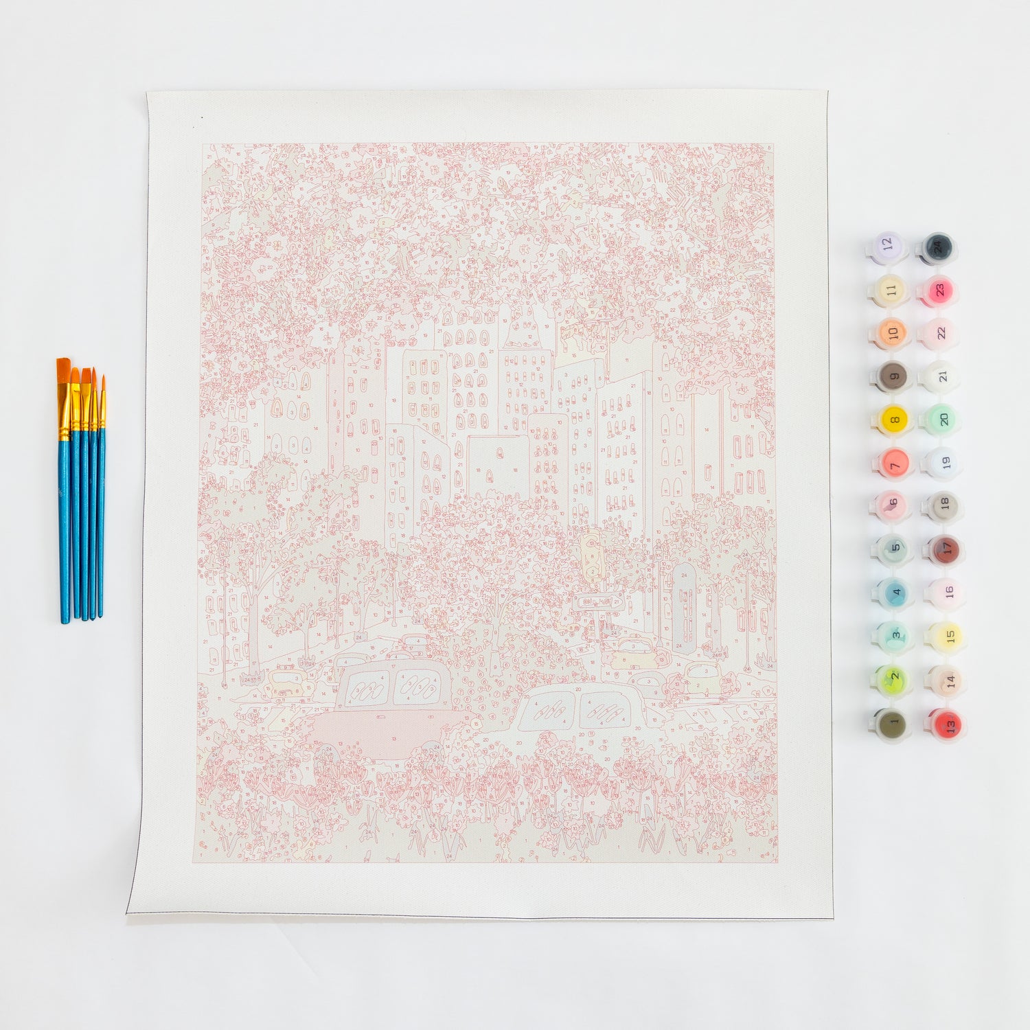 Peach City by Joy Laforme Paint by Numbers Deluxe