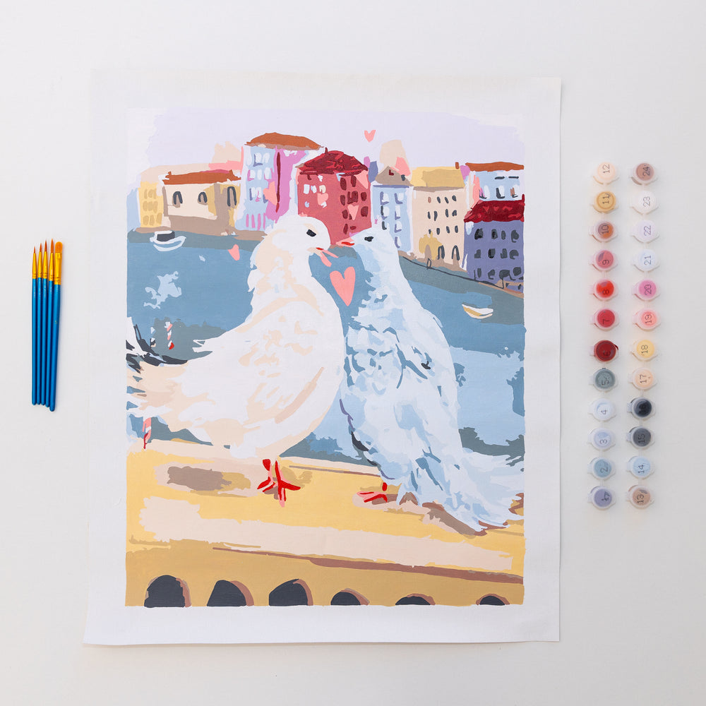 PREORDER Lovebirds by Nysha Lilly Paint by Numbers Deluxe