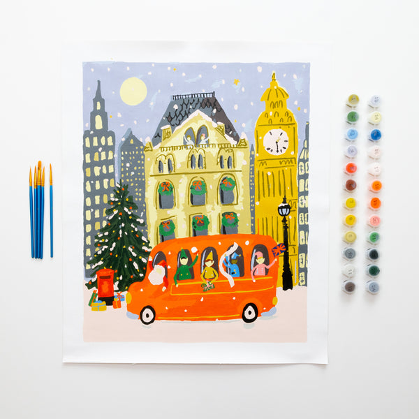 London Christmas by Lindsay Brackeen Paint by Numbers Deluxe