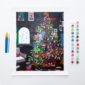 Aesthetic Tree by Team Paint Anywhere Holiday Paint by Numbers Deluxe