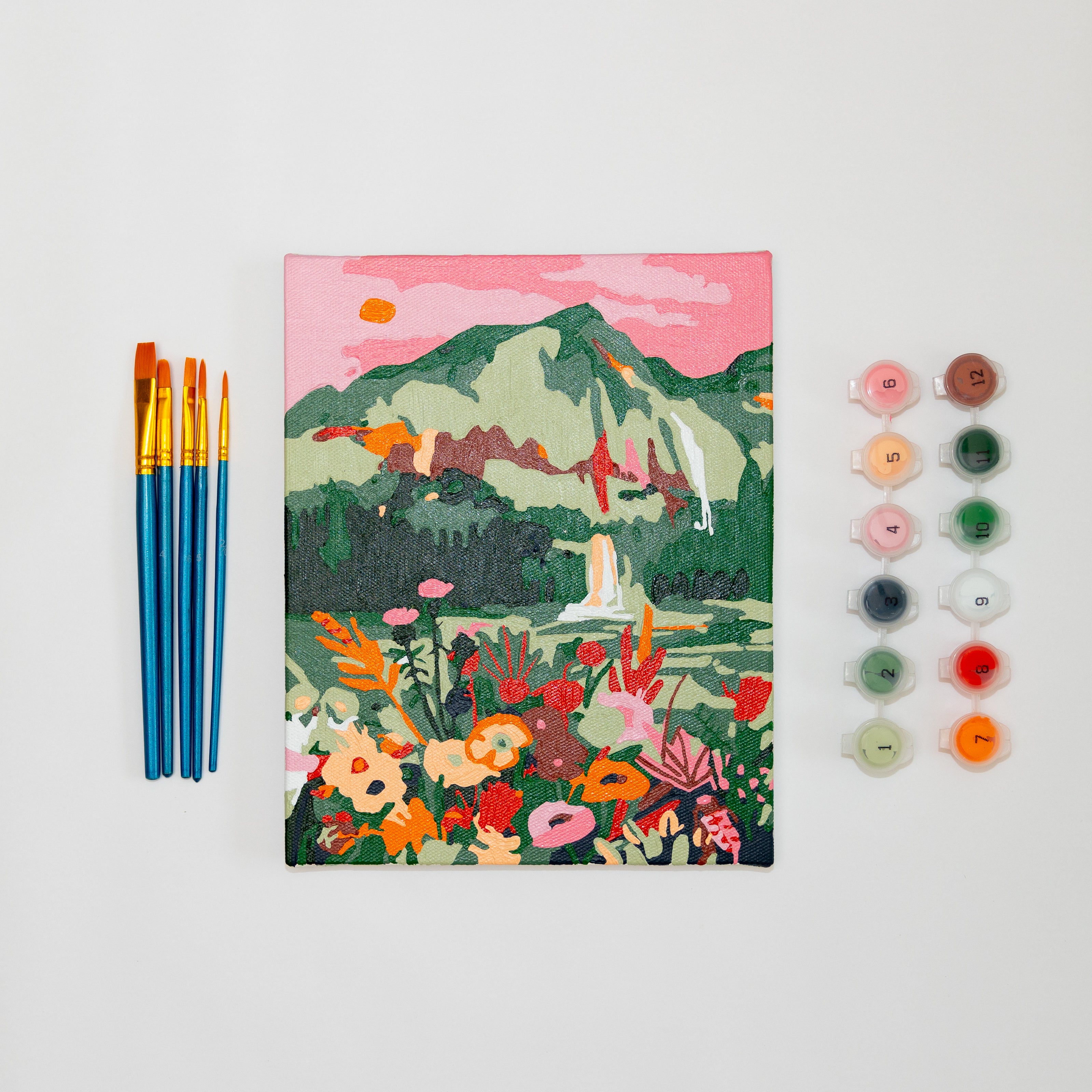 Mountainscape | Paint-by-Number Kit for Adults — Elle Crée (she creates)