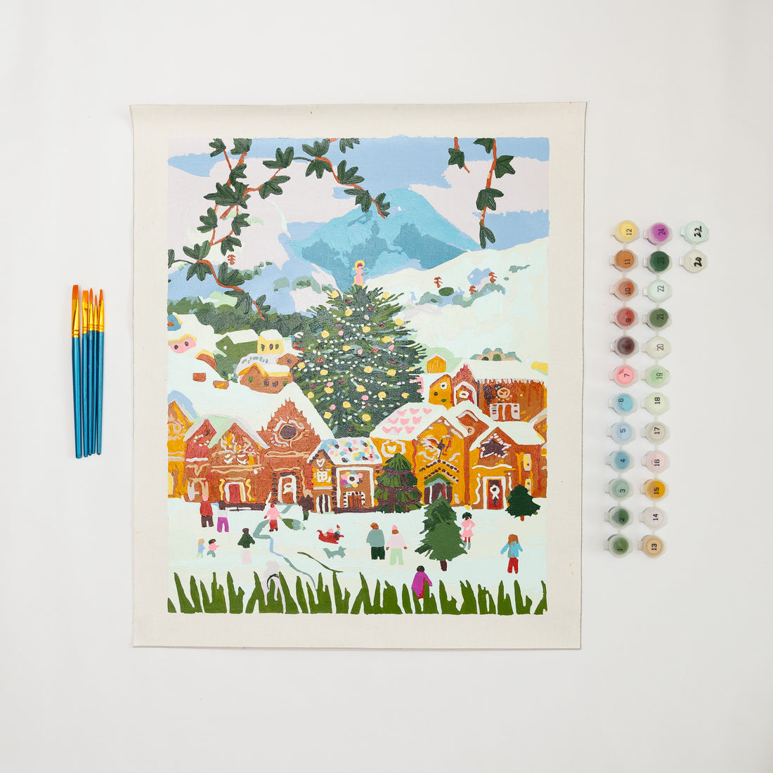 Gingerbread Village by Hebe Studio Paint by Numbers Deluxe