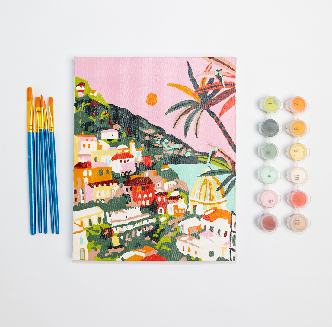 Amalfi Sunset by Hebe Studio Paint by Numbers Framed Mini