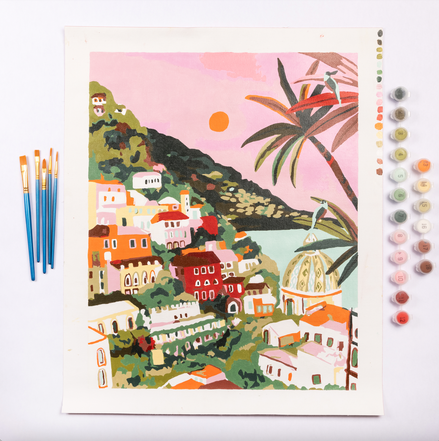 Amalfi Sunset by Hebe Studio Paint by Numbers Deluxe