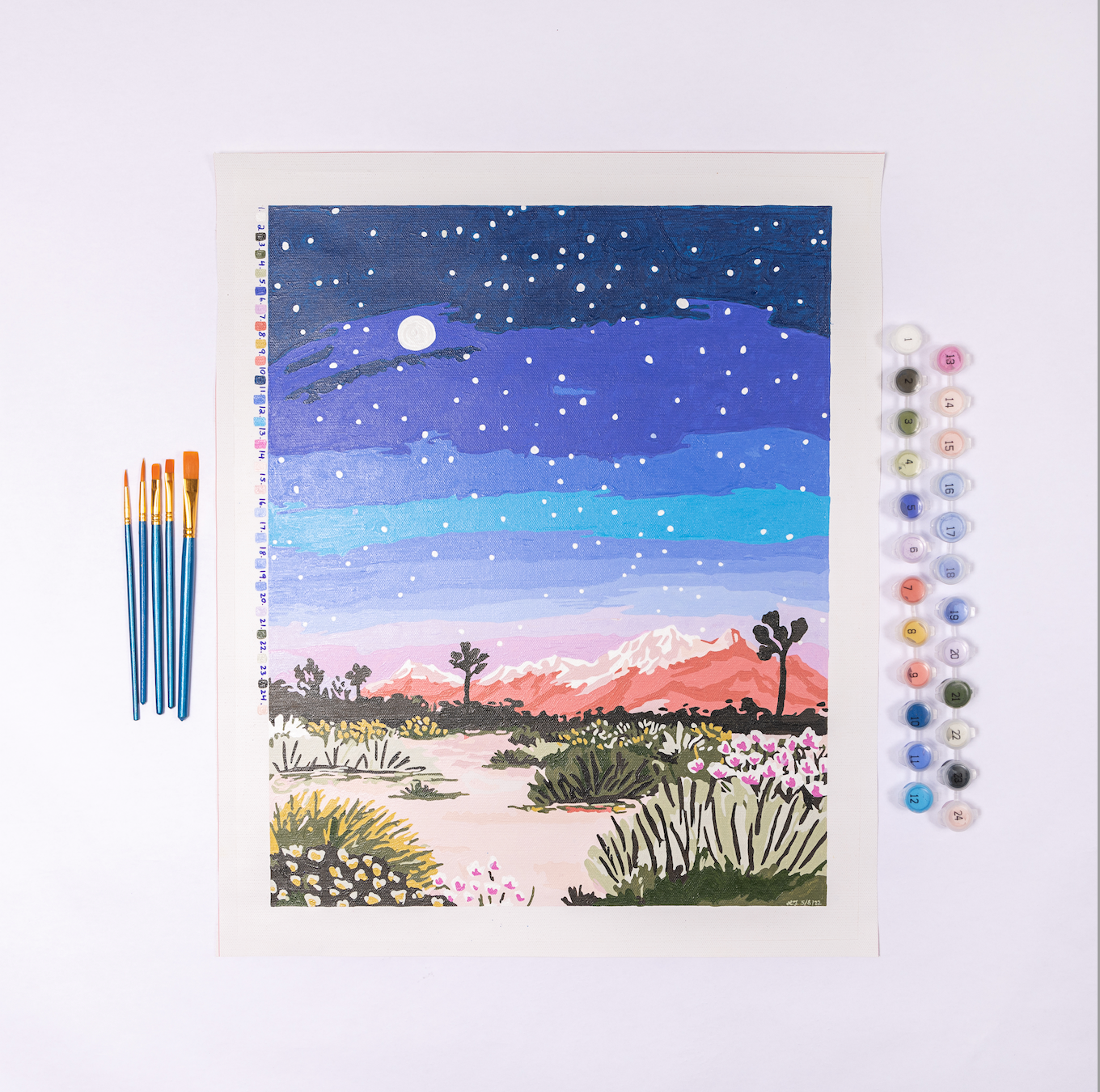 Joshua Tree at Night by Sarah Gesek Paint by Numbers Deluxe